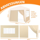 KESSER® Zijwand voor paviljoen - 3x3m - Beige